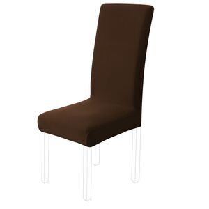 Washable Dinning Room Stretch Chair Slipcovers Coffee Color